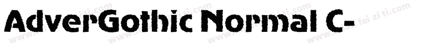 AdverGothic Normal C字体转换